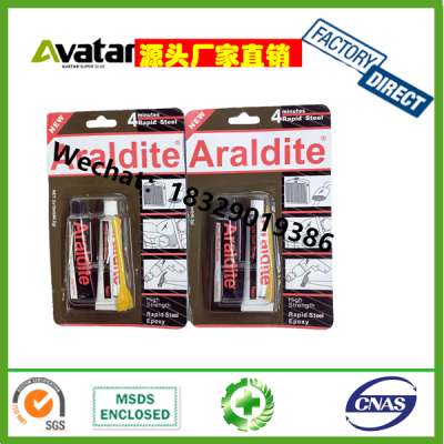 Araldite Quick-Drying Mandarin Duck Glue Red and White Ab Glue 2X17ml