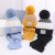 Autumn and Winter New Children's Hat Scarf Set Medium and Big Children's Knitted Scarf Hat Two-Piece Set Warm Wool Hat