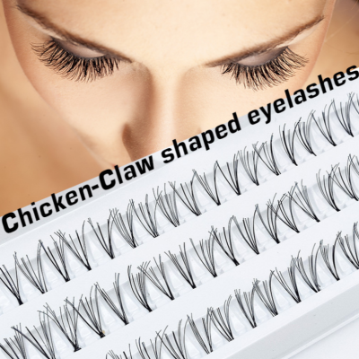 Chicken Claw Hair Single Cluster Planting Individual False Eyelash Natural Curling Nude Makeup Grafting Eyelash Novice Self-Grafting Eyelash Wholesale