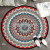 Bohemian round Mat 3D Printed Western Style round Door Mat Computer Chair Mat