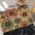 New Simple Plant Linen Bathroom Non-Slip Mat Bathroom Shower Room Floor Mat Long Strip Doormat Carpet