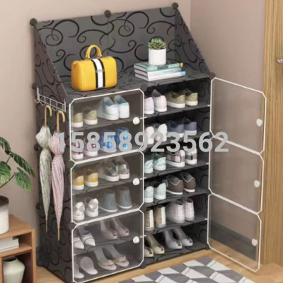Multifunctional Combination Magic Piece Pp Combination Storage Cabinet Student Dormitory Storage Shoe Cabinet Home Living Room Storage Shelf