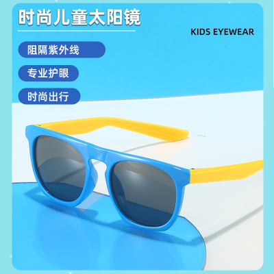 Kids Sunglasses Glasses Factor Boys and Girls Sun-Resistant Sunglasses Baby Sunglasses All-Match Children's Glasses 6122