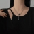 New Titanium Steel Double-Layer Ball Fashion Necklace Light Luxury Minority Stainless Steel Simple and Cool Wind Minimalist Snake Bone Chain