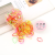 Japanese and Korean Disposable Rubber Band Thickened Strong Pull Children's Black Hair Ring Headdress Pumpkin Bottle Colored Hair Band Manufacturer