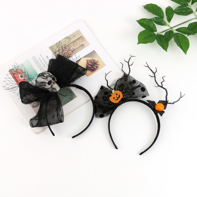 Halloween Pumpkin Headband Witch Headband Children's Gift Headdress Halloween Cartoon Headband Decoration Hair Accessories Wholesale