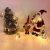 Christmas Battery Light 10L + LED +2M + Ordinary Black Masonry Stand Holiday Party Supplies Christmas Crafts