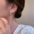 Fashion New Simple Vine Winding Pearl Ear Clip Female + Korean Style Artistic Compact Temperamental Sterling Silver Needle Earrings