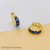 Wangbang Jewelry Colorful Artificial Gemstone Small Ear Bone Ring Small Earrings European and American Fashion Retro Small Ear Ring Earrings