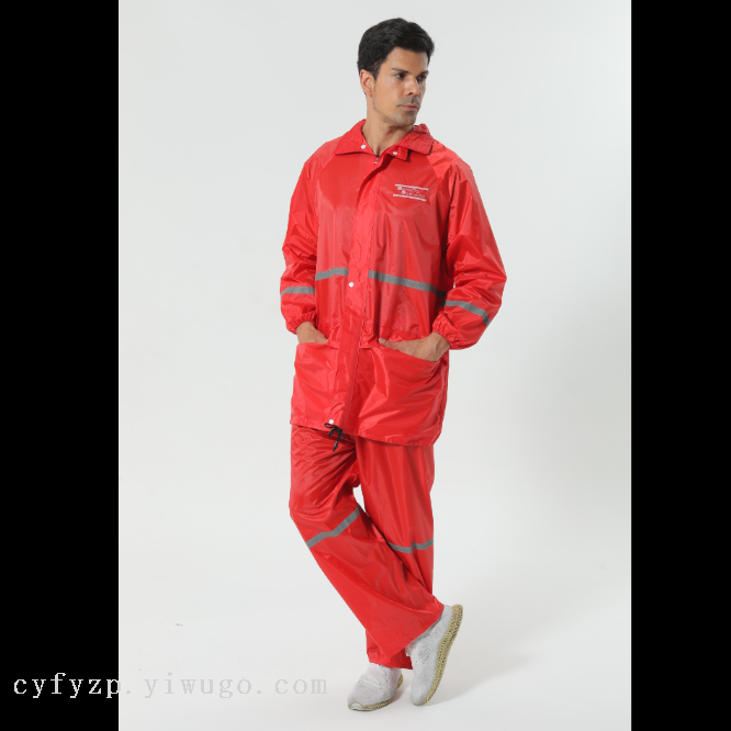 spring swallow rain gear red rainproof suit