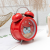 Creative New Cute Cartoon Animal White 3-Inch Metal Bell Alarm Clock Children Student Bedroom Desktop Alarm Watch