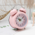 Metal Bell Alarm Clock 3-Inch 669 Spray Paint Chrysanthemum Series Children Student Bedside Alarm Clock Home Department Store Gift