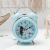 Creative New Cute Cartoon Animal White 3-Inch Metal Bell Alarm Clock Children Student Bedroom Desktop Alarm Watch