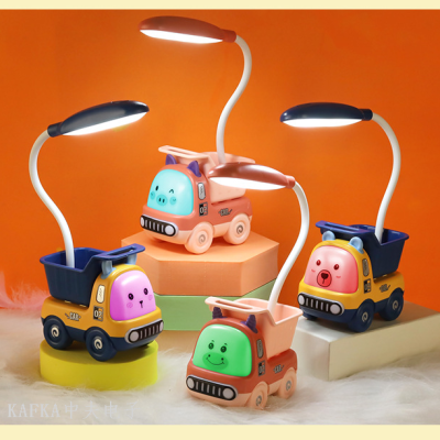 Creative Cartoon Table Lamp USB Portable Children's Reading Bedroom Night Light Student Reading Eye Protection Desk Lamp