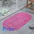 Shida Hotel Solid Color PVC Bathroom Massage Non-Slip Floor Mat Household Kitchen Bathroom Mat Mat with Suction Cup