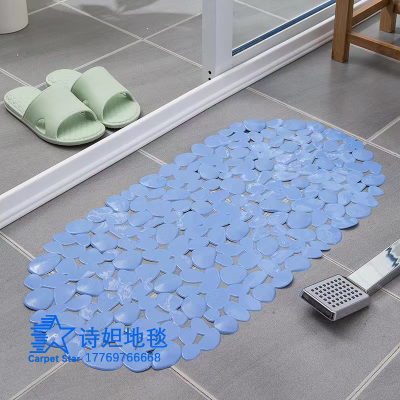 Shida PVC Plain Oval Water Drops Bathroom Non-Slip Mat Bathroom Shower Room Bathtub Bath Non-Slip Mat