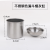 WiW Korean Style Stainless Steel Funnel-Shaped Ashtray Creative Personality Ashtray Windproof Car Ashtray
