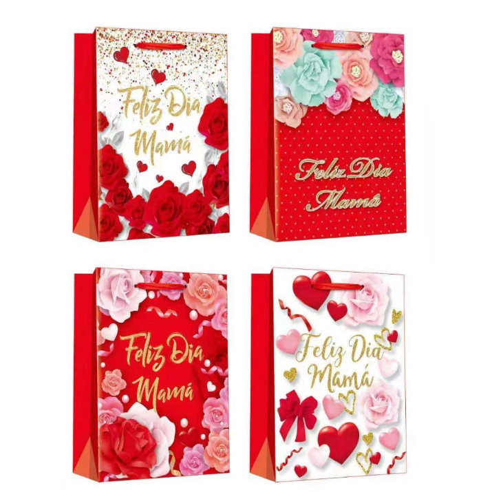 母亲节礼品袋 妈妈节 女士生日礼品袋 纸袋 母亲节 情人节礼品袋