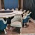 Star Hotel Solid Wood Dining Table and Chair Seafood Restaurant Light Luxury Bentley Chair Box Solid Wood Dining Chair