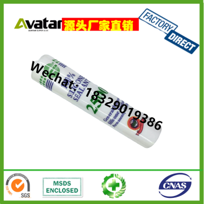 25000 Factory Direct Acetic Transparent Silicone Sealant Adhesive For Glass Sanitary Window
