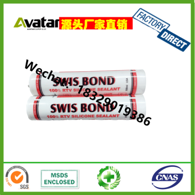 SWIS Bond Ecofix G2100 Quick-Drying Acid Transparent Porcelain White Silicone Silicon Sealant