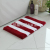 Two-Color Thickened Striped Suede Super Soft Absorbent Non-Slip TPR Bottom Foot Mat Bathroom Door Mat Entrance Entrance Carpet