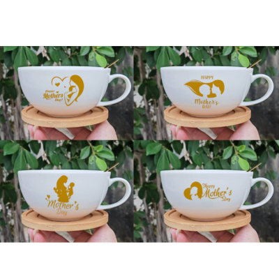 Creative Cartoon Mother's Day Ceramic Coffee Cup Office Water Glass Home Breakfast Cup Holiday Gift Cup