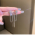Sterling Silver Needle Korean Diamond Eight-Pointed Stars Tassel Ins Cold Style Niche Design Fashion Ear Studs Earrings for Women