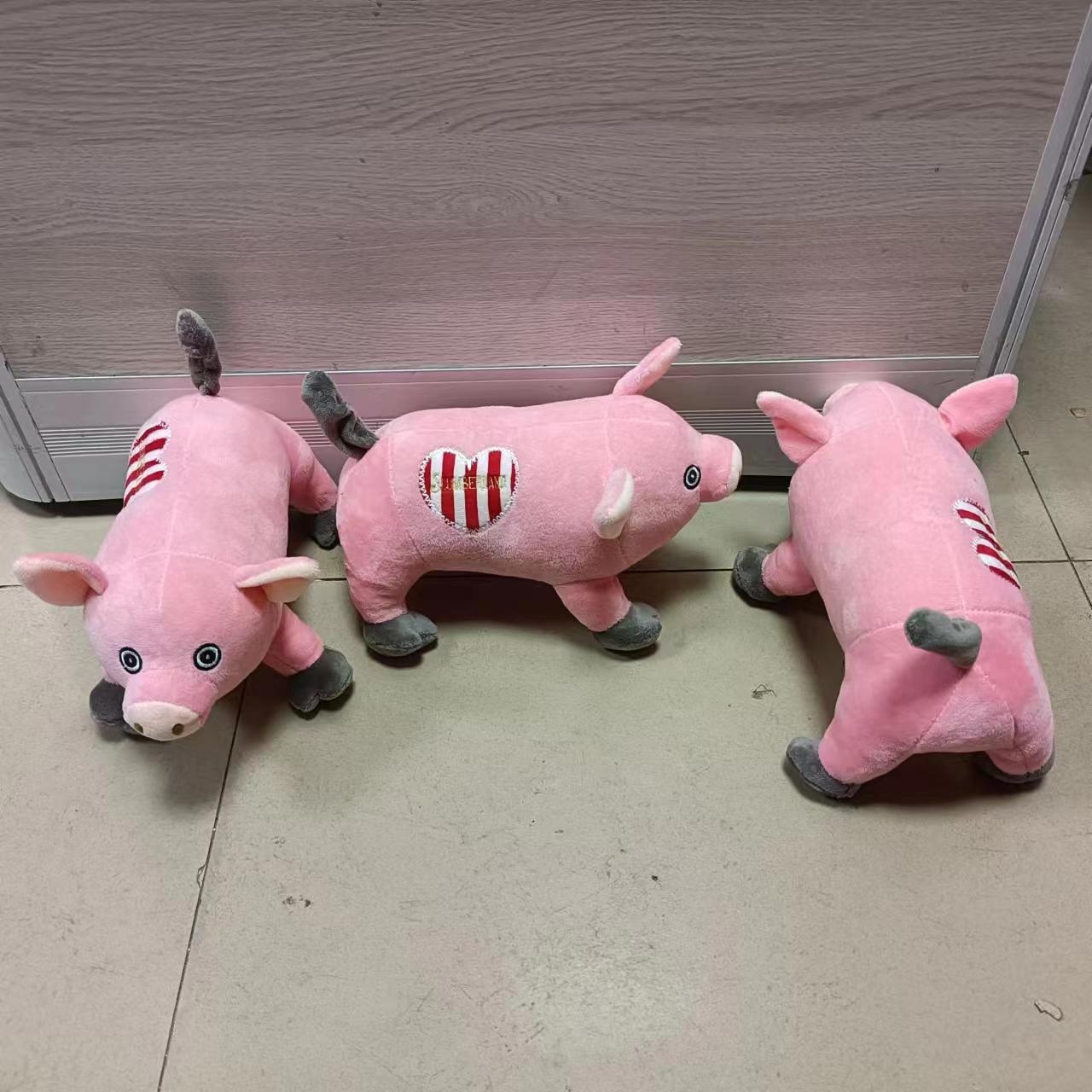 创意仿真母猪小粉猪公仔毛绒玩具玩偶猪猪布娃娃抱枕生日礼物女 h