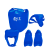 Huijunyi Physical Fitness-Boxing Martial Arts Supplies-HJ-G110 Adult Free Combat Protective Gear