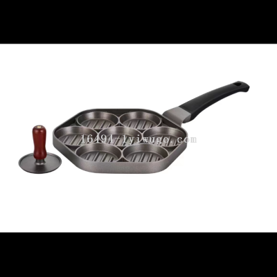 Seven-Hole Breakfast Pot Egg Frying Pan Non-Stick Multifunctional Baby Food Pot Beef Induction Cooker Baking Tray Mold