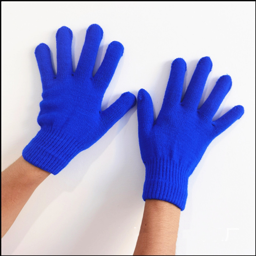 男女通用保暖五指成人糖果针织手套厂家直销