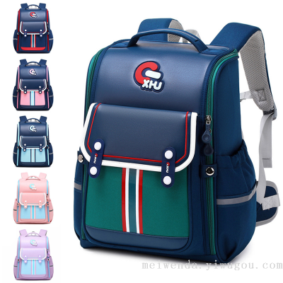 One Piece Dropshipping 2022 Fashion British Style Student Grade 1-6 Schoolbag Spine Protection Backpack Wholesale