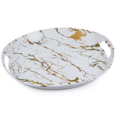 Plastic Tray Cup Tray Melamine Rectangular Tray White Household Kindergarten Dinner Plate Bread Plate Commercial Use