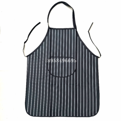 Foreign Trade Striped PVC Waterproof Apron Factory Direct Sales Multi-Functional Aprons Apron Wholesale