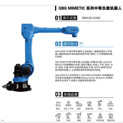 工博士 GBS Mimetic Series Medium Load Robot GBS120-C2269