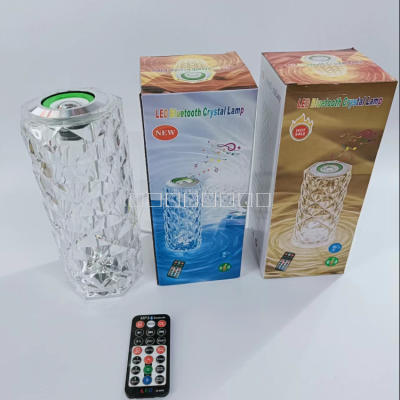 New Bluetooth Audio Crystal Atmosphere Table Lamp Remote Control Variable Light Bedroom Scene Lamp