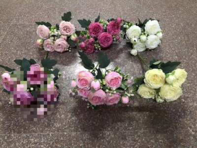 5 peony artificial flower decorative flower bouquet