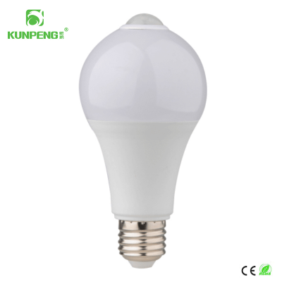 LED Smart Human Body Induction Lamp Bulb Plastic Coated Aluminum Infrared Induction Light Bulb Corridor Stairs Lighting
