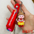 New Cute Cartoon Keychain Braid Girl Little Doll PVC Lovely Bag Hanging Ornament Couple Small Gift