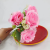 Factory Direct Sales Simulation Plastic Flowers 5 Fork Rose Bud Shooting Props Indoor and Outdoor Decoration DIY Flower Arrangement