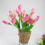 Factory Direct Sales Simulation Plastic Flowers 7 Fork Small Magnolia Shooting Props Indoor and Outdoor Decoration DIY Flower Arrangement