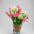 Factory Direct Sales Simulation Plastic Flowers 7 Fork Small Magnolia Shooting Props Indoor and Outdoor Decoration DIY Flower Arrangement