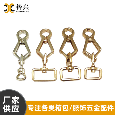 Supply Diy Alloy Dog Buckle Small Gift Dog Buckle Key Chain Multi-Specification Hardware Jewelry Accessories