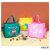 New Cartoon Double-Sided Pocket Lunch Bag Large Capacity Square Insulated Bag Thick Aluminum Foil Lunch Bag