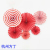 Spring Festival Red Floral Paper Fan Flower Wedding Festival Decoration Red Paper Fan New Year Blessing Poke Folding Paper Fan Blessing Fan Wholesale