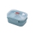 T07-2231 Lunch Box Double-Layer Lunch Box Separated Lunch Box with Tableware Microwaveable Heating Portable Lunch Box