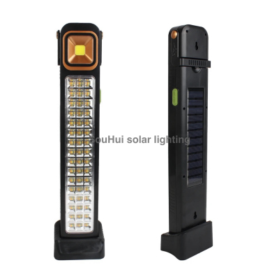 Cross-Border Outdoor Multi-Functional Portable Lamp Flashlight Portable Solar Rechargeable Light Emergency Light Night Market Tent Light