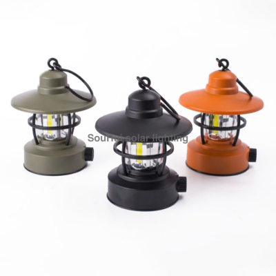 Outdoor Camping Tungsten Wire Charging Campsite Lamp Portable Hanging Lamp Led Atmosphere Tent Light Retro Ceiling Light Camping Lamp