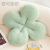 INS Cute Four-Leaf Clover Cushion Thickened Fleece Chair Cushion Tatami Mat Cream Log Style Sofa Home Cushion